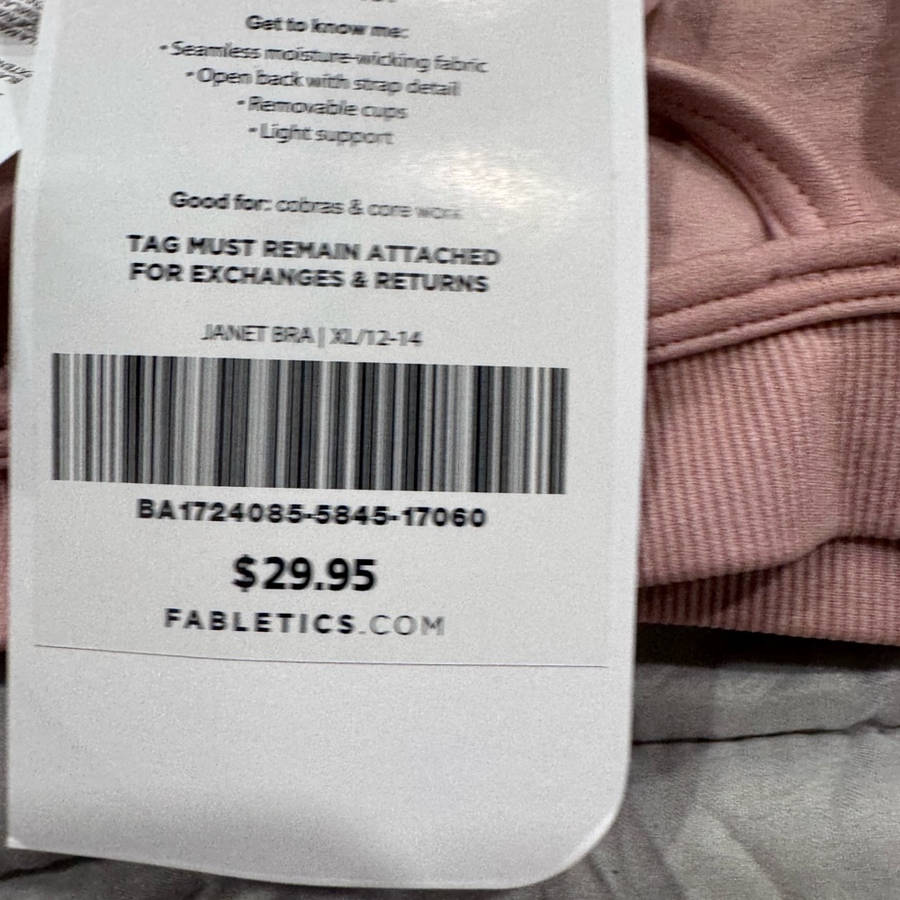 Fabletics Mauve Sports Bra - Picture 4 of 4